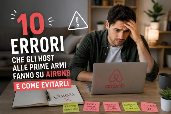 10 errori che gli host alle prime armi fanno su Airbnb e come evitarli