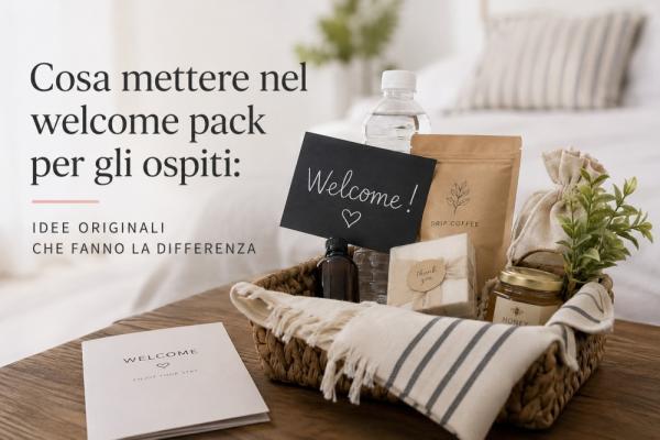 Cosa mettere nel welcome pack per gli ospiti: idee originali che fanno la differenza